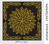 leaf pattern jali  cnc   mdf ... | Shutterstock .eps vector #1547029094