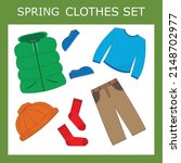 children's seasonal clothes.... | Shutterstock .eps vector #2148702977
