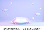 Diamond Hologram Color Podium...