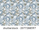 vector floral seamless pattern. ... | Shutterstock .eps vector #2077288597