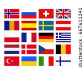 vector illustration of european ... | Shutterstock .eps vector #667611241
