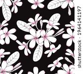 seamless pattern floral with... | Shutterstock .eps vector #1964141197