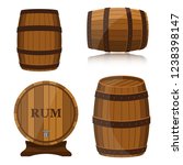 wine barrel vector design... | Shutterstock .eps vector #1238398147
