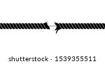 broken rope vector design... | Shutterstock .eps vector #1539355511