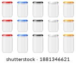 empty glass jar vector design... | Shutterstock .eps vector #1881346621