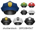 police officer hat vector... | Shutterstock .eps vector #1891084567