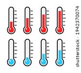 thermometer icon set.... | Shutterstock .eps vector #1942370074