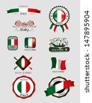 made in italy  seals  flags | Shutterstock .eps vector #147895904