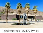 Small photo of History of Suspended Time Monument for the Impossible art installation by Gonzalo Lebrija, at the Palm Springs Art Museum - Palm Springs, California, USA - 2022