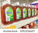 Small photo of Subang Jaya, Selangor, Malaysia- March 10, 2018; View of Dettol products on the shelves at local stores. Dettol is a famous brand for antiseptic germicide and health care product by Reckitt Benckiser.