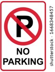 No Parking Icon Graphic Design...