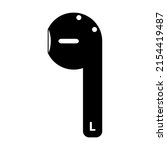 earphones music flat icon ... | Shutterstock .eps vector #2154419487