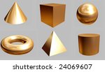 3d basic shapes | Shutterstock . vector #24069607