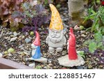 Three Small Gnome Figurines ...