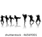  taekwondo fighter   vector | Shutterstock .eps vector #46569301
