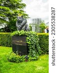 Small photo of vienna, austria, 19 may 2023, grave of cartoonist manfred eix at the central cemetery wiener zentralfreidhof