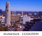 Cityscape of Buckhead District, Atlanta, Fulton County, Georgia