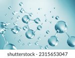 Cosmetic essence  liquid bubble ...