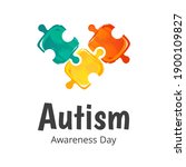 banner for autism awareness... | Shutterstock .eps vector #1900109827