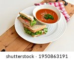 Tasty Soup And Sandwich Comfort ...