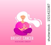 october breast cancer awareness ... | Shutterstock .eps vector #1521422387