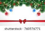 cute original merry christmas... | Shutterstock . vector #760576771