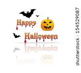 happy halloween | Shutterstock .eps vector #154529087