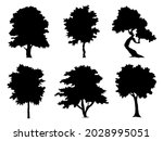 collection silhouette black... | Shutterstock .eps vector #2028995051