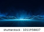 abstract digital landscape with ... | Shutterstock .eps vector #1011958837