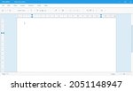text editor in white theme with ... | Shutterstock .eps vector #2051148947