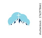 Baptist Cross In Mountain Logo...