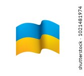 ukraine flag  vector... | Shutterstock .eps vector #1021481974