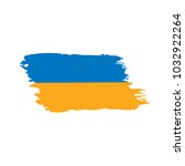 ukraine flag  vector... | Shutterstock .eps vector #1032922264