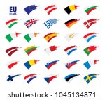 flags of the european union | Shutterstock .eps vector #1045134871