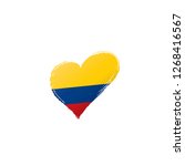 colombia flag  vector... | Shutterstock .eps vector #1268416567