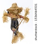Scarecrow Doll On White...