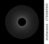 spirograph abstract element.... | Shutterstock .eps vector #1734369344