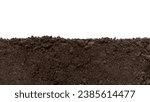 Soil patch texture isolated on...