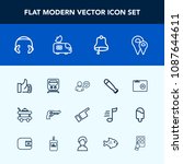 modern  simple vector icon set... | Shutterstock .eps vector #1087644611