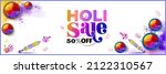 Holi Website Banner Poster For...