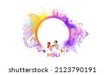 holi festival background banner ... | Shutterstock .eps vector #2123790191