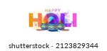 traditional holi festival... | Shutterstock .eps vector #2123829344