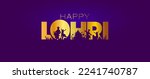 Happy Lohri Text. Indian Sikh...