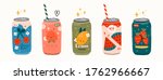 various tasty sodas. hand drawn ... | Shutterstock .eps vector #1762966667