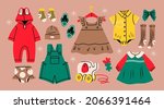 various isolated clothes for... | Shutterstock .eps vector #2066391464