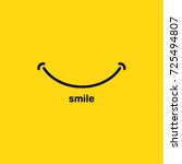 smile icon logo vector template ... | Shutterstock .eps vector #725494807