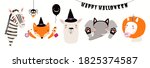 kids halloween illustration ... | Shutterstock .eps vector #1825374587