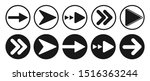 arrow icon vector sign in white ... | Shutterstock .eps vector #1516363244