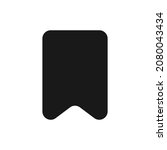 bookmark icon design for ui  | Shutterstock .eps vector #2080043434