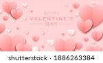 heart shape with paper element... | Shutterstock .eps vector #1886263384